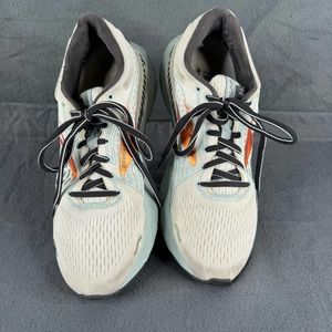 Brooks Womens Adrenaline GTS 21 1203291B193 White Running Shoes Sneakers 9.5 B